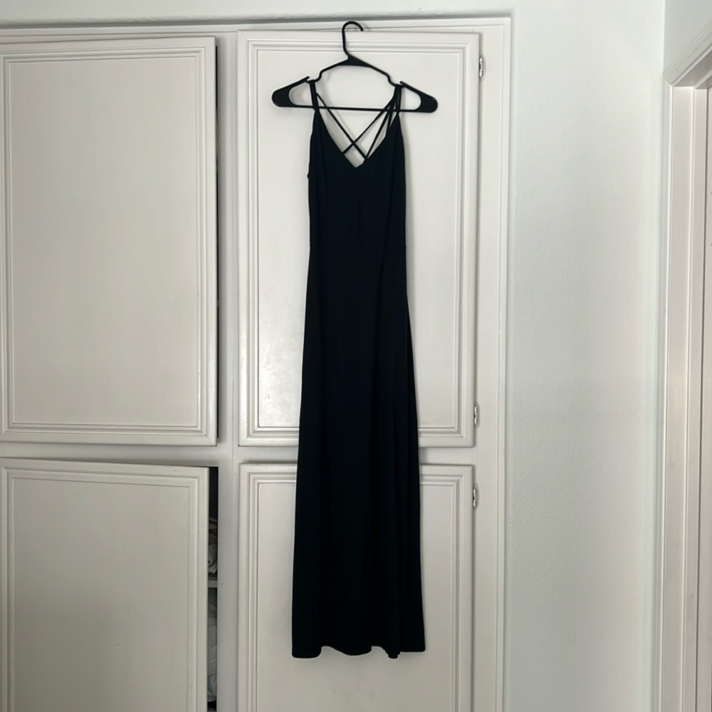 Black maxi dress